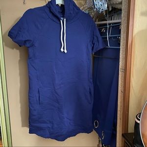 Pact Sweater Dress with hoodie organic cotton Sz s